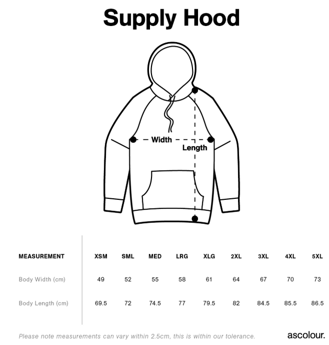 HOP Supply Hood RED - Unisex / Male
